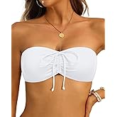 Tempt Me Women Bandeau Bikini Top Strapless Swim Tops Tube Halter Swimsuit Top Only