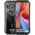 DOOGEE S Punk 4G Rugged Unlocked Phone 2024,16GB+256GB Waterproof Cell Phone,6.58" FHD+ 120Hz,10800mAh/33W,50MP+16MP,Rugged Smartphone,Dual SIM/OTG/NFC/Android 14 Phone Black