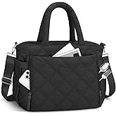 KUBYA Lunch Bag Lunch Box for Women Adults, Large Capacity Insulated Quilted Puffer Lightweight Leakproof Lunch Tote Bag for women, Reusable Lunch Boxes Cooler Bag for Work Picnic Travel