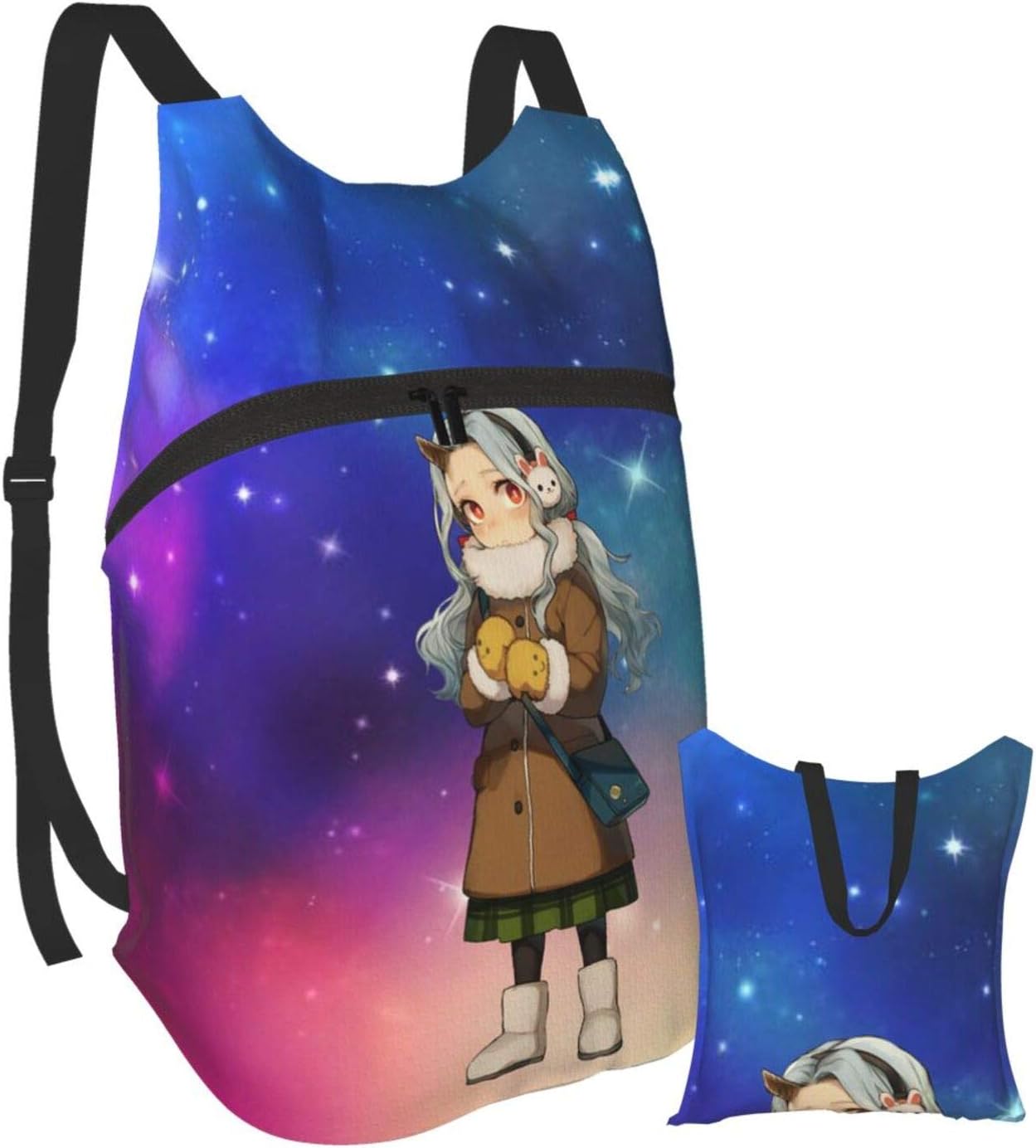 KevinYip Packable Rainproof Traveling Backpack UltraLight Casual Anime