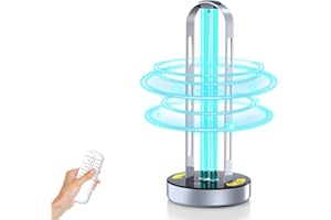 ZETAWALE UV Light Sanitizer, Ultraviolet Lamp with Remote Control, UV Lamp with Motion Sensor,3 Speed Timings for Home, Room & Kitchen