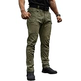 TOPTACPRO Men's Tactical Pants Flex Ripstop Cargo Trousers for Outdoor Hiking Work Casual Pants Large Capacity Clothing