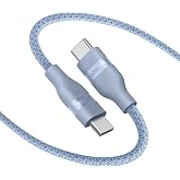 Anker Nano USB C to USB C Cable, 240W Fast Charging Cable (Blue, 6ft) | Flexible Multi-Color Braided Charger for iPhone 18 / 17 Series, MacBook Pro, and More