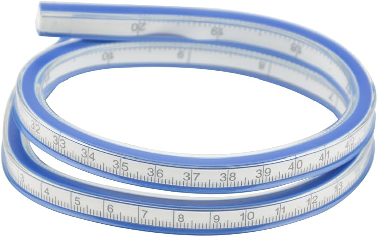 Unbending Ruler 20inch Flexible Curve Ruler Bendable Ruler Flex Design Ruler Measure ...