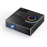 NexiGo Nova Mini, Portable Laser Projector, Google TV w/ Netflix, 1080p FHD, 1200 Lumens, 15000:1 Contrast w/ SAE, 3D, Auto Setup, 150" Display, 8W Dolby Audio, Portable for Home &amp; Outdoor