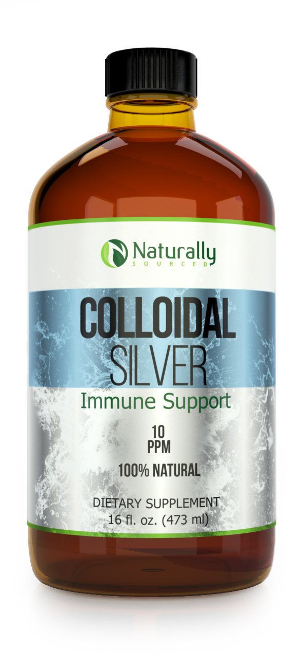 Kaiame Naturals Colloidal Silver, Ionic Silver Solution, 10 PPM, Large