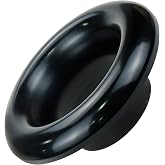 Modengzhe 3.5-inch Bellmouth Type Aluminum Velocity Stack Adapter, Air Intake Horn Air Inlet Decorative Cover (Black)
