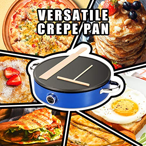 MICHELANGLEO Crepe Maker 13 Inch, Professional Electric Crepe Maker
