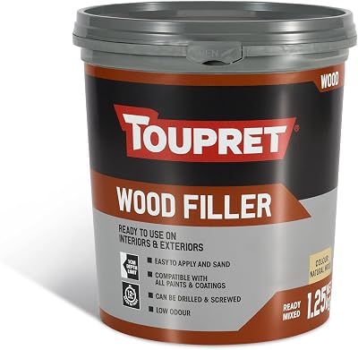 Toupret Wood Filler Professional-Grade 1.25 kg Pre-Mixed Interior Exterior
