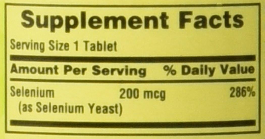 Spring Valley - Selenium 200 mcg, 100 Tablets: Health & Personal Care