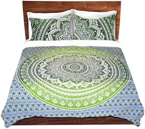 KraftDirect's Mandala Bedding Doona Queen Duvet Covers, Bohemian Mandala Quilt Covers Set, Indian Hippie Mandala With Two Pillow Covers