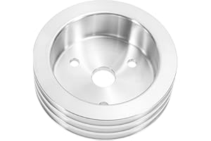 REPAIROCK Crankshaft Pulley for Chevy SBC Small Block 265 283 305 327 350 383 400 SWP Triple-Groove Short Water Pump Crank Pu
