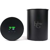 Herb Guard Auto-Cure Smart Jar and Vacuum Seal Curing Jar with Built In Hygrometer (2 Liter) Curing Kit &amp; Child Resistant Container Keeps Herbs and Serving Spices Fresh for Months
