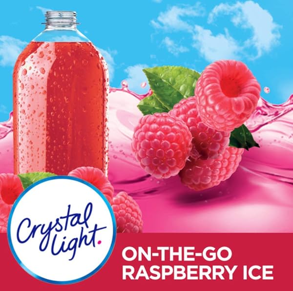 CRYSTAL LIGHT SUGAR-FREE RASPBERRY ICE DRINK MIX (10 ON-THE-GO PACKETS)