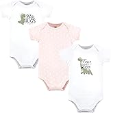 Hudson Baby Infant Girl Cotton Bodysuits, Tons Of Love, 6-9 Months