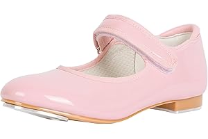 Linodes Economy Unisex-Child Easy Strap Tap Shoe for Girls and Boys Tap Flat