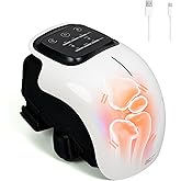 brenzo 2026 New 3-in-1 Cordless Knee Massager with Heat, Red Light Therapy & 3 Vibration Modes, 3 Heating Levels, Heated Knee Pad for Pain Relief, Gifts for All Ages
