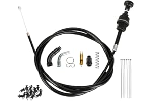 XIKOBY Choke Cable for Rancher 350 TRX350 TRX350FM TRX350TM TRX350FE 2000-2006 Fourtrax 300 350 Foreman 400 ATV 4 Wheeler Quad with Starter Valve Plunger Kit Part 17950-HN5-671