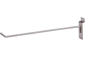 Econoco BQSWH12SN 12" Hook for Slat Wall (Pack of 96)
