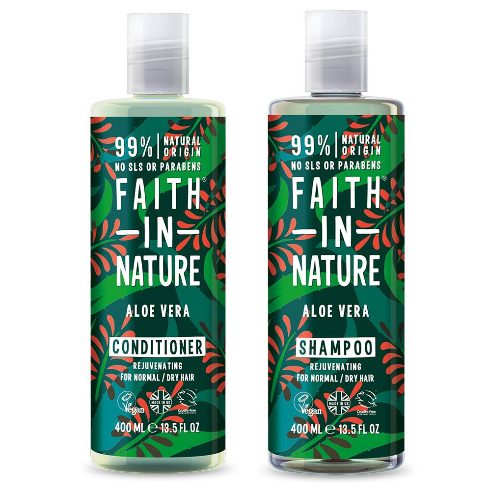 Faith In Nature Aloe Vera Shampoo 400ml & Conditioner 400ml Duo