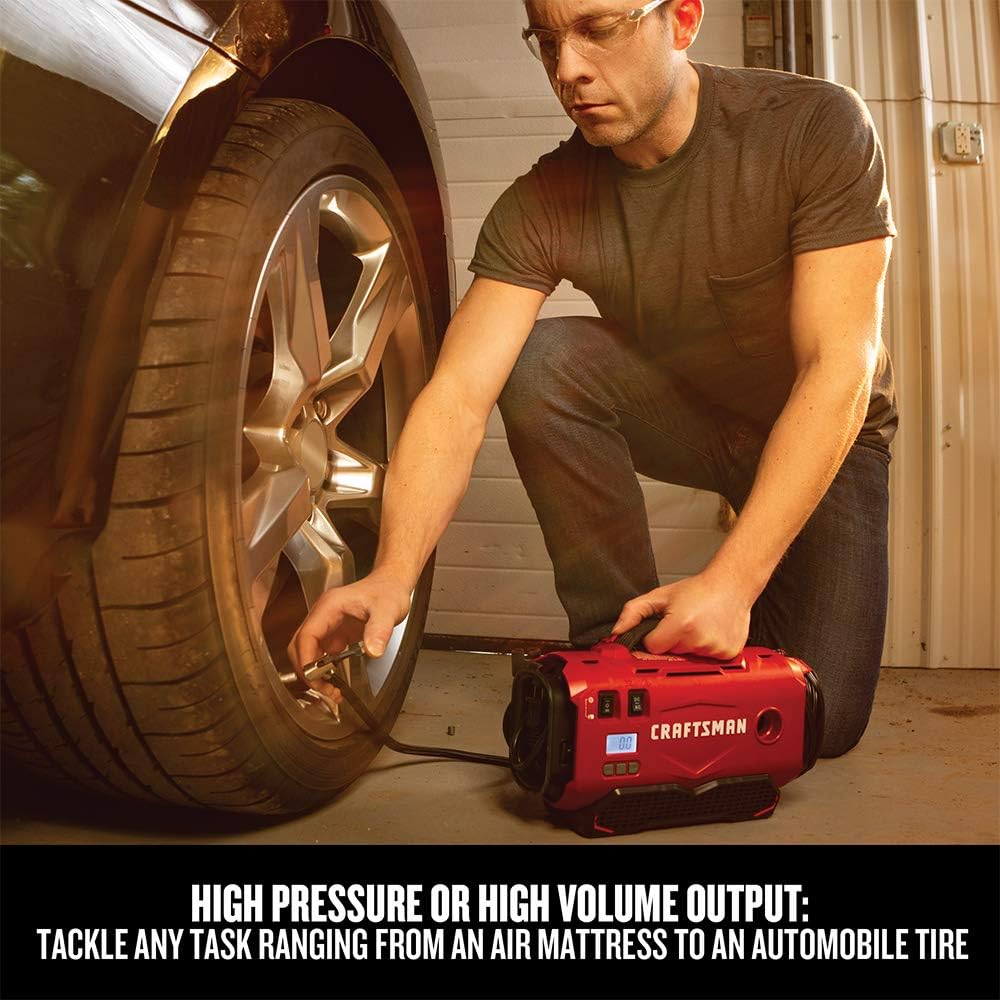 CRAFTSMAN V20 Inflator, Tool Only (CMCE520B),Red: Home Improvement