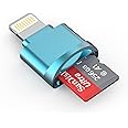 Micro SD Card Reader for iPhone,Lightning to Micro SD/TF Adapter,[Apple MFi Certified] Memory Card Reader for iPhone & iPad,Supports iOS 13 & exFAT/FAT32,Perfect for iPhone 14 13 12 11 8 7 6 Expansion