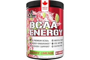 Evlution Nutrition BCAA Energy - BCAA Powder Workout Drink to Support Alertness, Endurance, Performance and Cognitive Functio