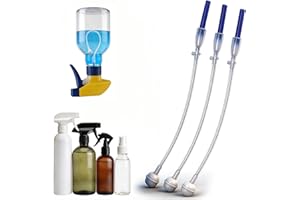 Universal Fit 360° Tilted & Upside-Down Spray Bottle Adapter: 8.66in Weighted Tube Replacement for Triggers Pump Sprayers, Ki