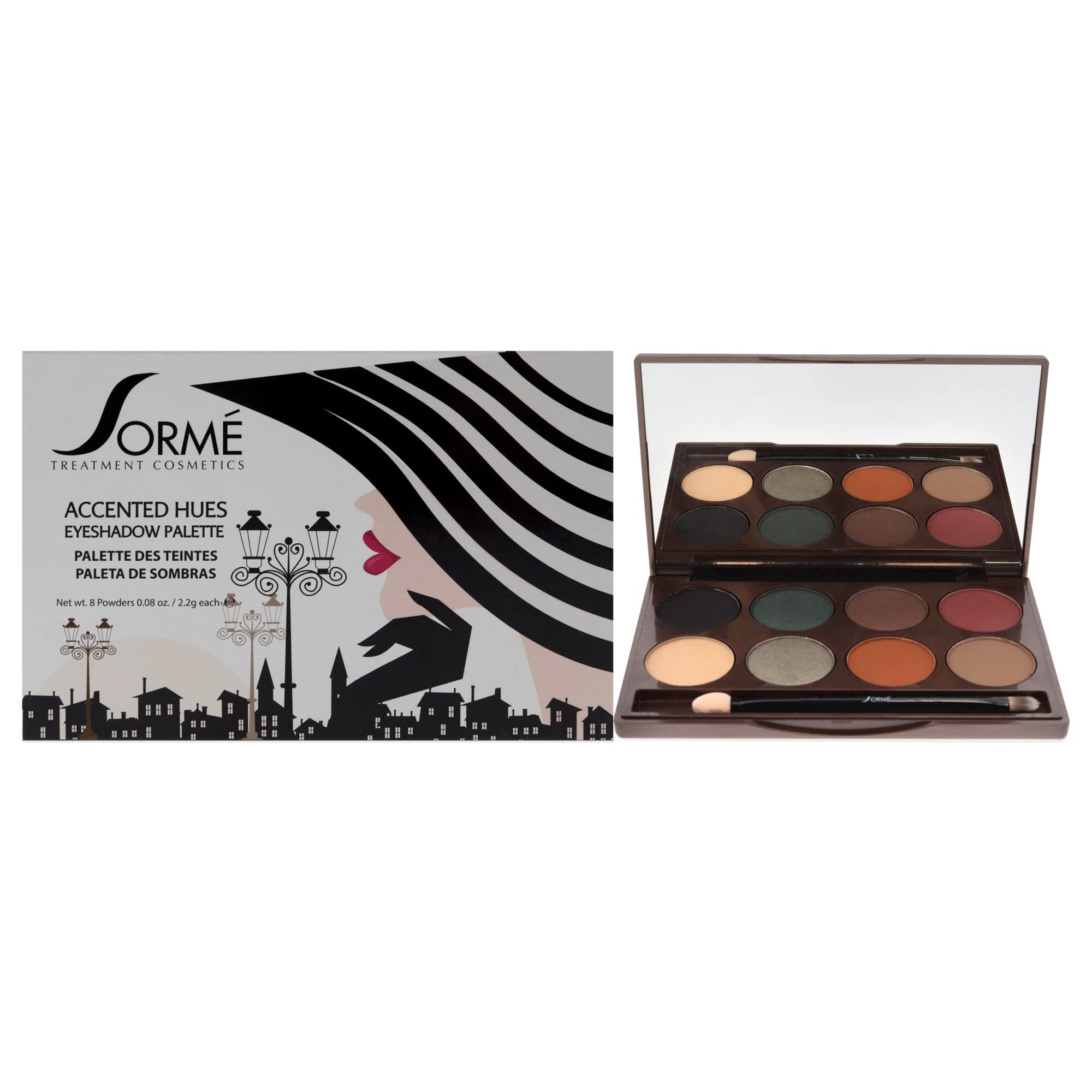 Sorme Cosmetics Accented Hues Eyeshadow Palette - Classic For Women 0.64 oz Palette