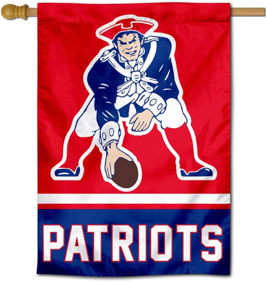 WinCraft New England Patriots Pat Patriot Two Sided House Flag