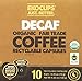 EKOCUPS Organic Artisan Coffee,  Decaf , Light roast for Keurig K-cup single serve Brewers, 13g, 10 count