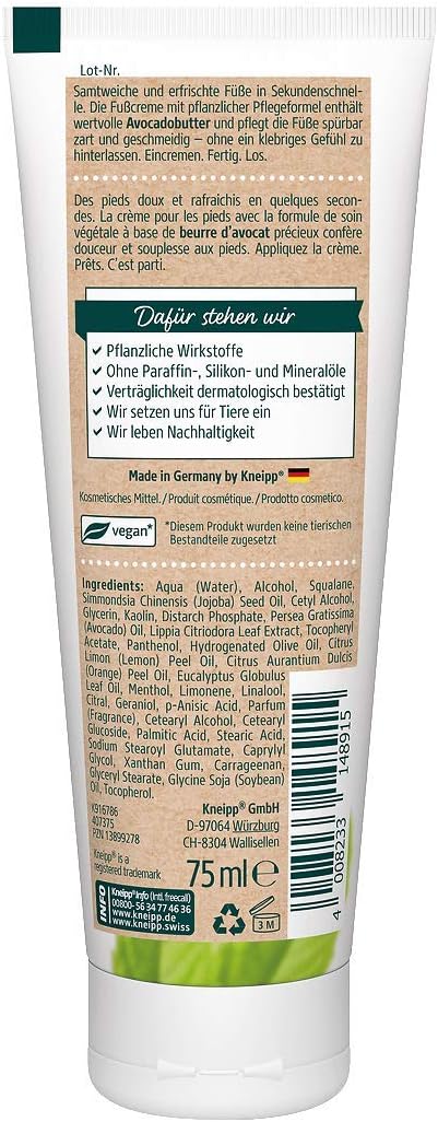 Kneipp Seconds Foot Cream 75 ml (Pack of 1), transparent - Image 3