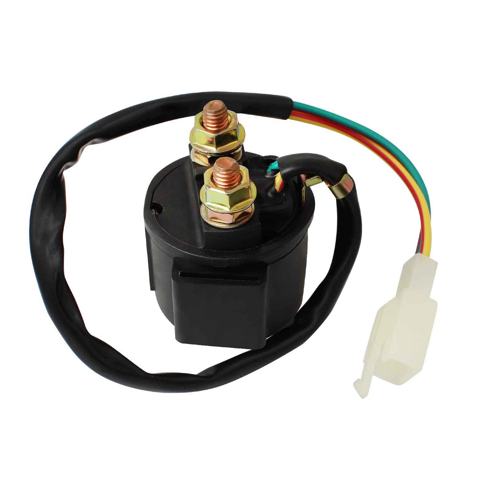 Cyleto GY6 Starter Solenoid Relay for 4-Stroke 110cc 150cc 50cc 125cc 200cc 250cc 70cc 90cc ATV 4 Wheel Scooter Go Kart Quad Moped Dirt Pit Bike Moped Roketa SSR Taotao Sunl Coolster