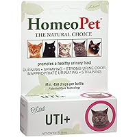 HomeoPet UTI Plus Urinary Tract Infection, Urinary Tract Support for Cats, 15 Milliliters