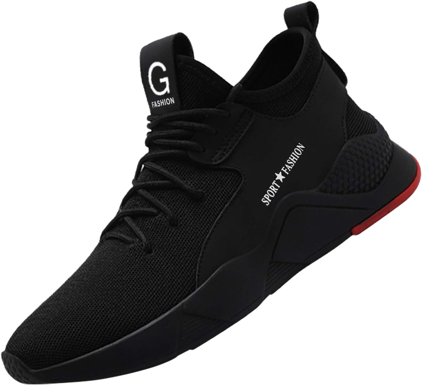 Steel Toe Shoes for Men Women, Lightweight Indestructible Work Shoes Slip Resistant Puncture Proof Safety Sneakers