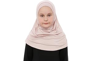 Prien Easy To Wear Hijab For Girls, Muslim Scarf for Kids, Instant Hijabs For Women, Viscose Children Scarves For Ramadan Eid