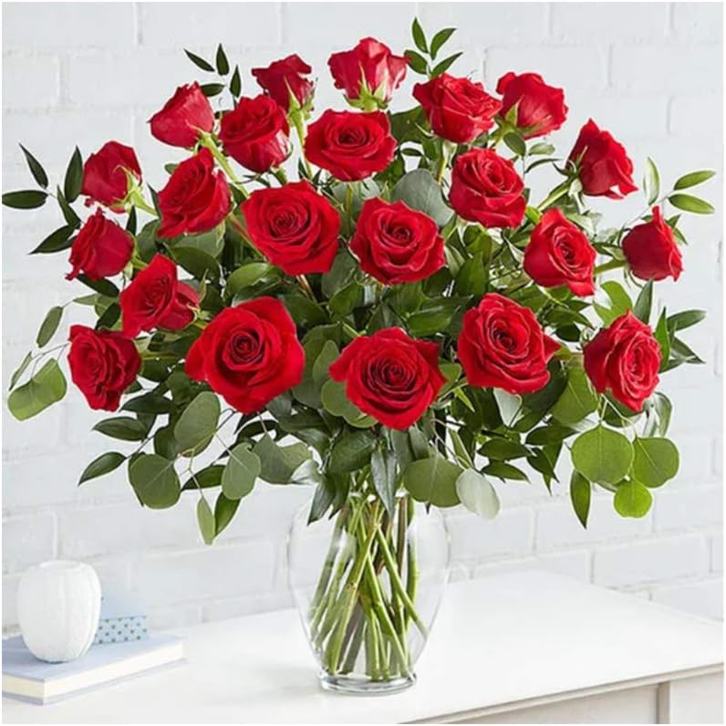 KUKALE Diamond Painting - Flower Bouquet DIY 5D Full Drill for Adults and Beginner Embroidery Arts Craft Home Decor