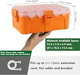 Restmo Large Outdoor Electrical Box with Transparent Lid IP54 Weatherproof view 2