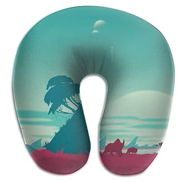 Amazon Com Kiengg Mans Sky Vector Landscape U Shaped Neck Pillow