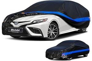 Molebt Car Cover Waterproof All Weather for Automobiles, Universal Fit Sedan Coupe Chevrolet Corvette/Camaro, Ford Mustang/Fusion, Honda Accord/Civic, KIA Optima, Hyundai Sonata, Nissan Maxima etc.