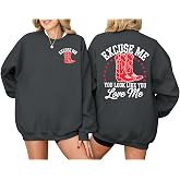 Pairxily Western Country Crewneck Sweatshirts for Women Cowboy Boots Graphic Sweatshirt Vintage Long Sleeve Pullover Tops