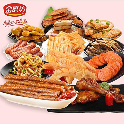 China Good Food China Hunan specialty Snacks（金磨坊 辣条零食大礼包420/盒LaTiao）a good conscience湖南特产素毛肚麻辣零食
