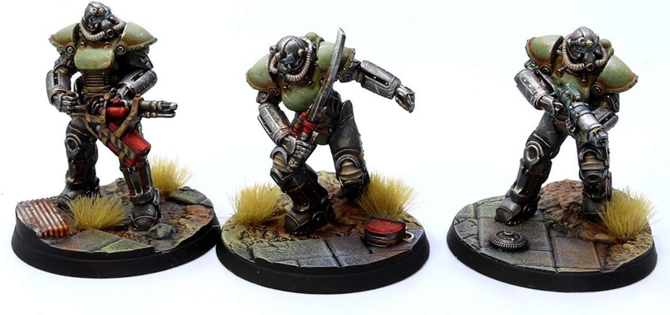 Amazon Com Modiphius Fallout Wasteland Warfare Unaligned T 51 Power Armour Toys Games