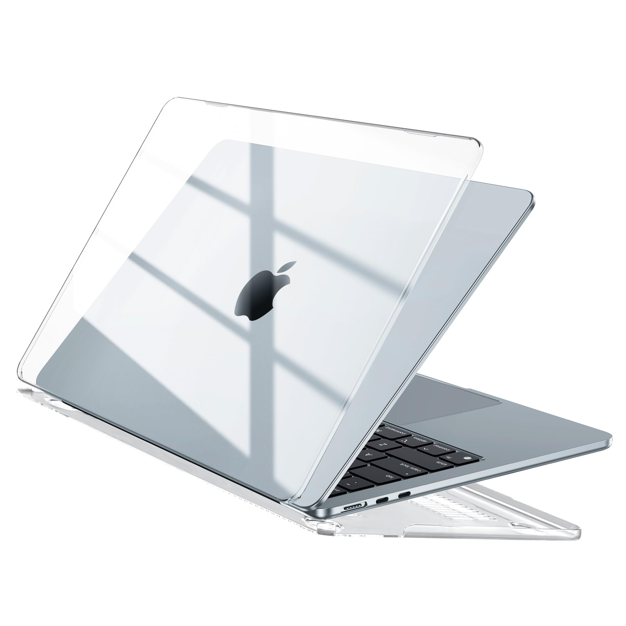 Compatible with MacBook Air 15 inch Case M5 2026 M4 2025 M3 M2 2025-2023 A3448 A3241 A3114 A2941 Mac Book Transparent Hard Shell - Crystal Clear