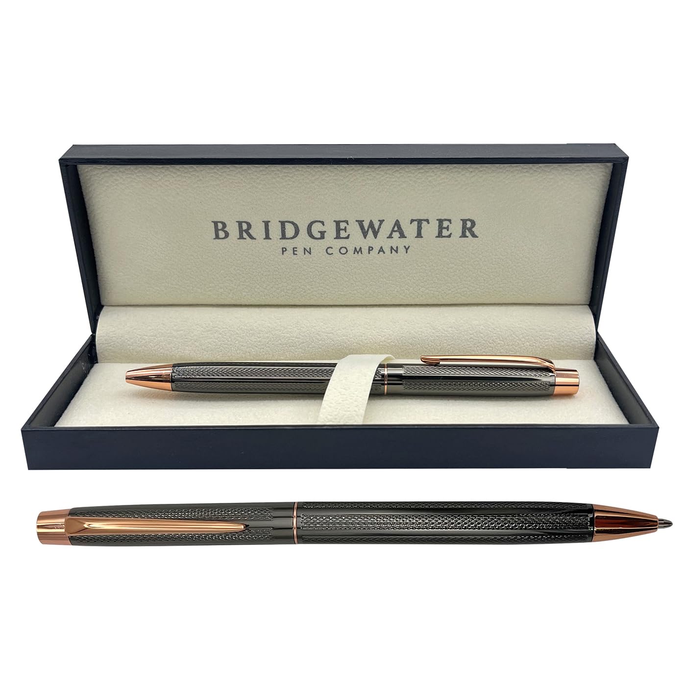 Bridgewater Pen Company Ladies Executive Ball Point Pen Collection, Boxed & Sleeved (Lincoln, Gunmetal & Rose Gold)