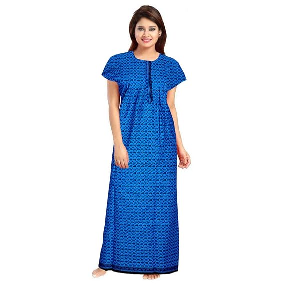 blue nighty dress