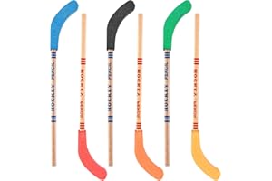 6PCS Hockey Pencils with Erasers, 9 Inch HB Pencil Team Party Favors Hockey Stick Pencils with Erasers Multicolor Sports Penc