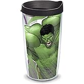Tervis Marvel - Hulk Made in USA Double Walled Insulated Tumbler Cup Keeps Drinks Cold & Hot, 16oz, Iconic