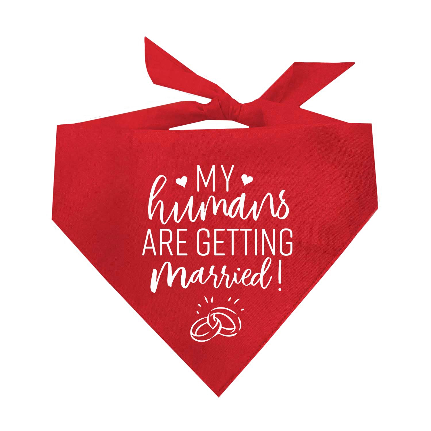 My Humans are Getting Married Printed Dog Bandana (Assorted Colors)