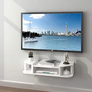 LXYFMS Mueble de TV de Pared Fondo de Pared Estante de Almacenamiento